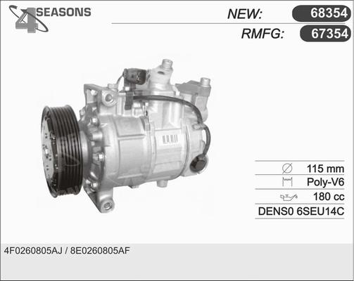 AHE 67354 - Compressor, air conditioning car-mod.net