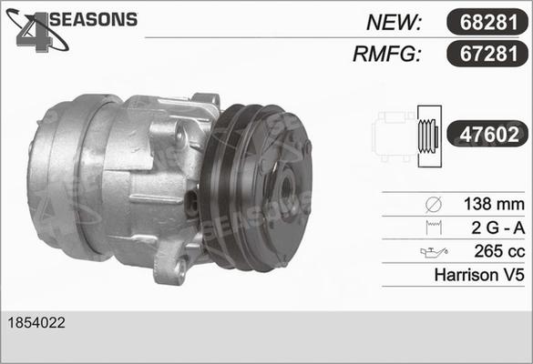 AHE 67281 - Compressor, air conditioning car-mod.net