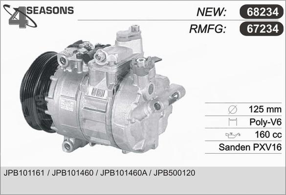 AHE 67234 - Compressor, air conditioning car-mod.net