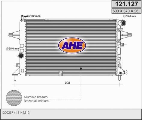 AHE 121.127 - Radiator, engine cooling car-mod.net