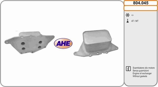 AHE 804.045 - Oil Cooler, engine oil car-mod.net