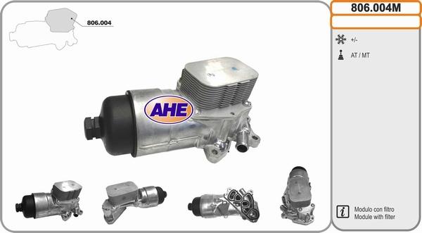 AHE 806.004M - Oil Cooler, engine oil car-mod.net