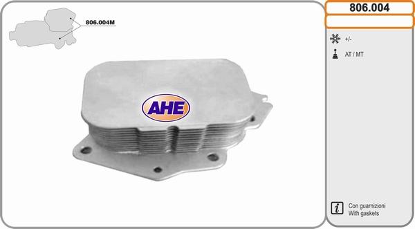 AHE 806.004 - Oil Cooler, engine oil car-mod.net