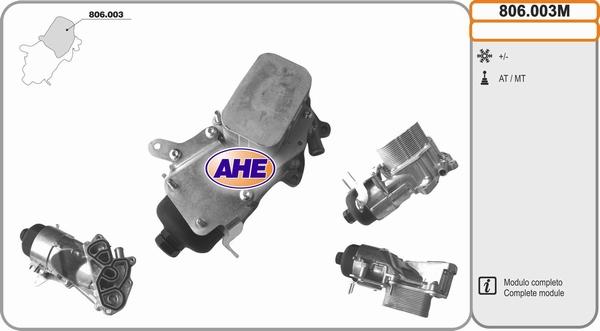 AHE 806.003M - Oil Cooler, engine oil car-mod.net