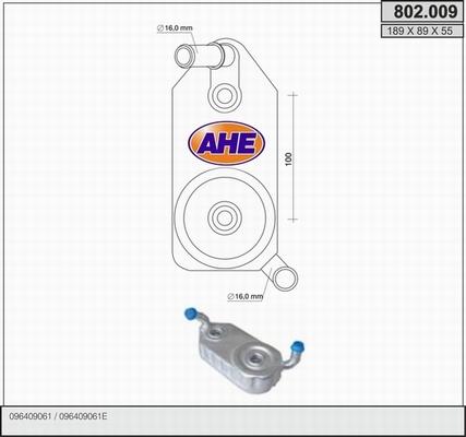 AHE 802.009 - Oil Cooler, engine oil car-mod.net