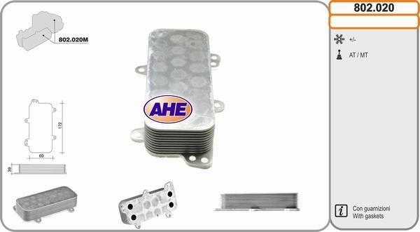 AHE 802.020 - Oil Cooler, engine oil car-mod.net
