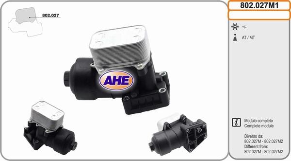 AHE 802.027M1 - Oil Cooler, engine oil car-mod.net