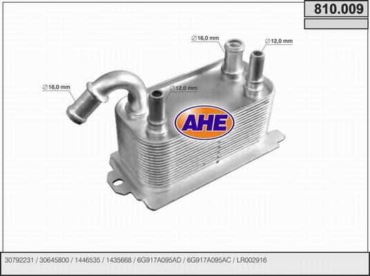 AHE 810.009 - Oil Cooler, engine oil car-mod.net