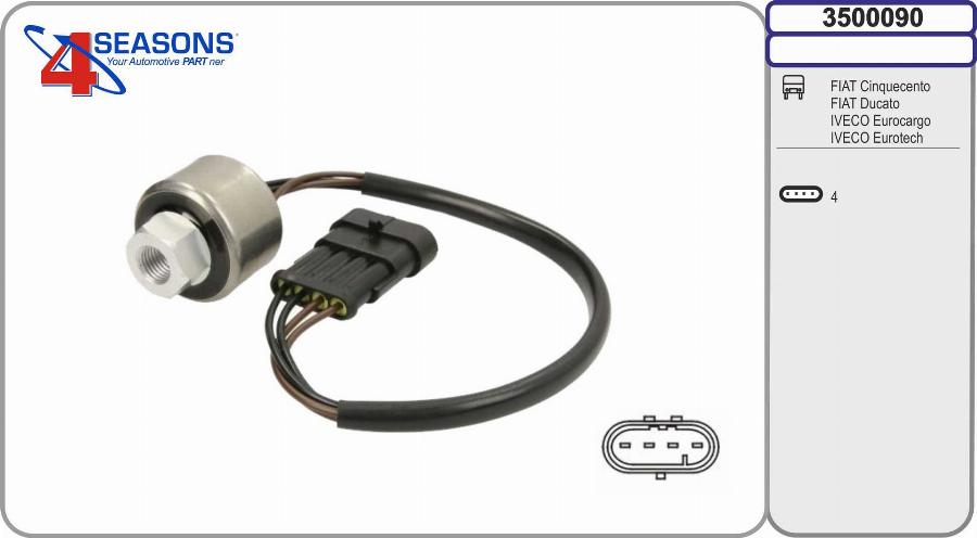 AHE 3500090 - Pressure Switch, air conditioning car-mod.net