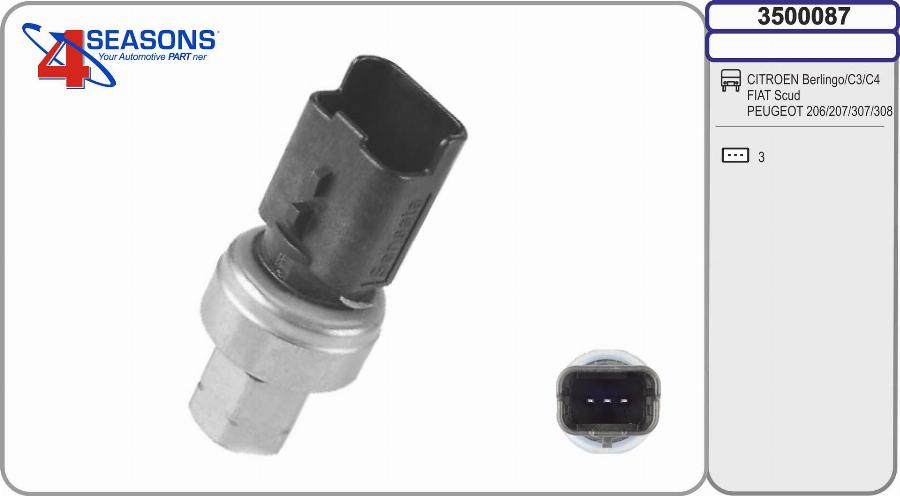 AHE 3500087 - Pressure Switch, air conditioning car-mod.net