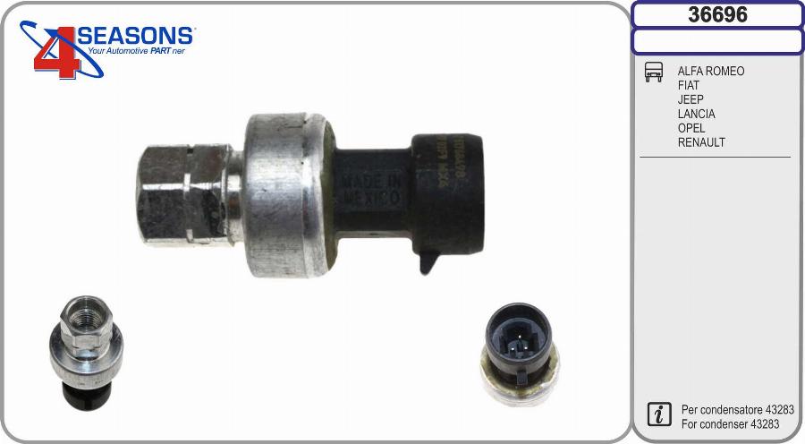 AHE 36696 - Pressure Switch, air conditioning car-mod.net