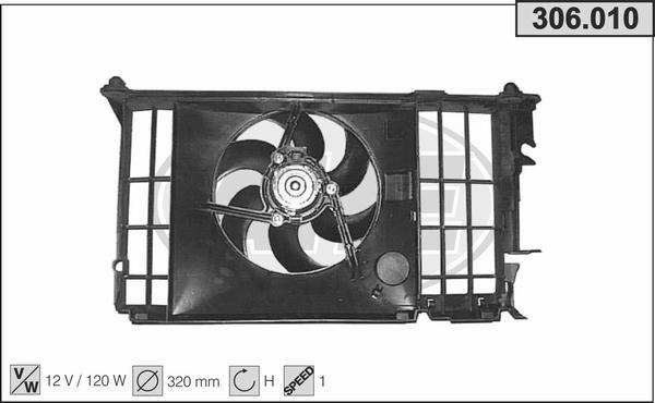 AHE 306.010 - Fan, radiator car-mod.net