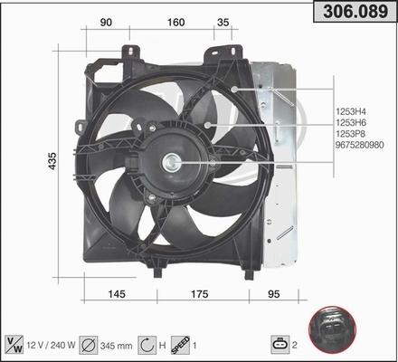 AHE 306.089 - Fan, radiator car-mod.net