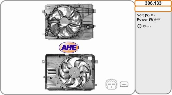 AHE 306.133 - Fan, radiator car-mod.net