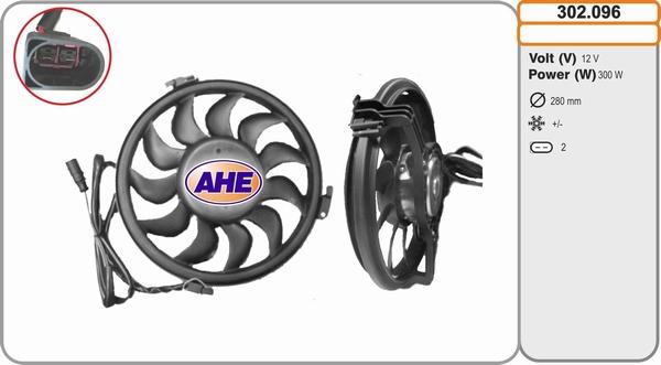 AHE 302.096 - Fan, radiator car-mod.net