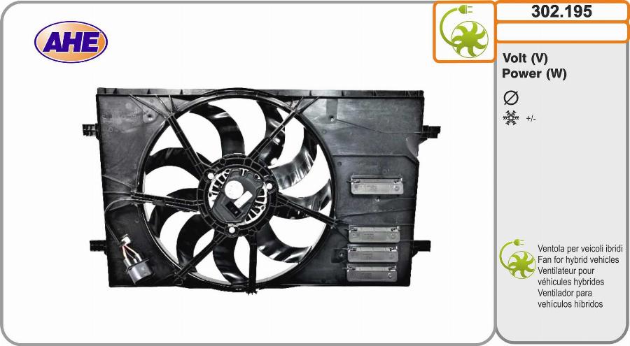 AHE 302.195 - Fan, radiator car-mod.net