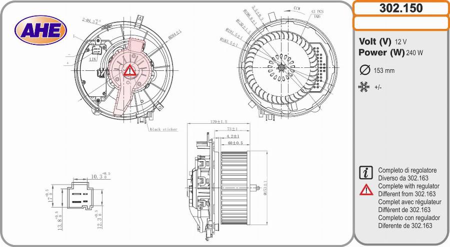 AHE 302.150 - Interior Blower car-mod.net