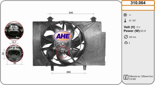 AHE 310.064 - Fan, radiator car-mod.net