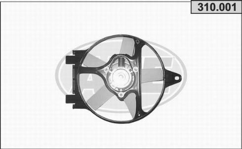 AHE 310.001 - Fan, radiator car-mod.net
