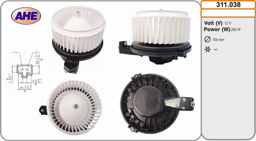 AHE 311.038 - Interior Blower car-mod.net