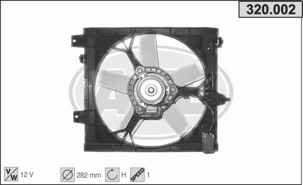 AHE 320.002 - Fan, radiator car-mod.net