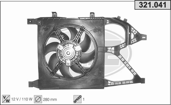 AHE 321.041 - Fan, radiator car-mod.net