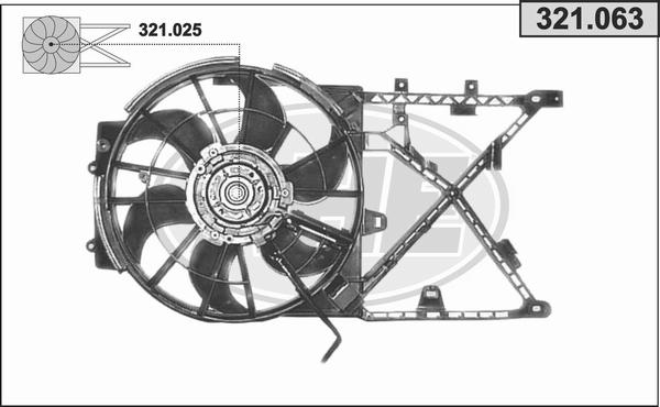 AHE 321.063 - Fan, radiator car-mod.net