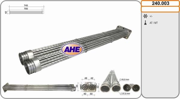 AHE 240.003 - Cooler, exhaust gas recirculation car-mod.net
