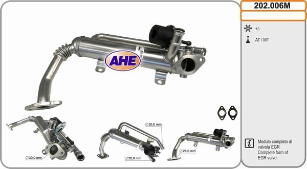 AHE 202.006M - Cooler, exhaust gas recirculation car-mod.net