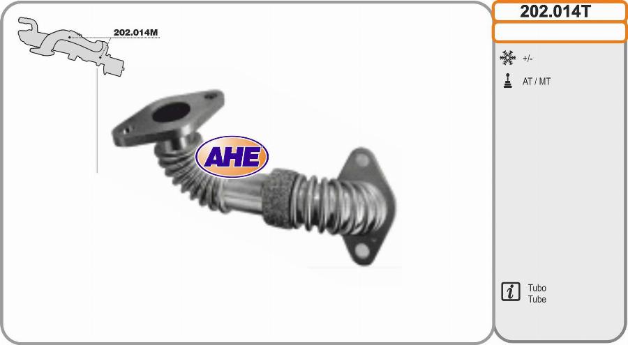 AHE 202.014T - Cooler, exhaust gas recirculation car-mod.net