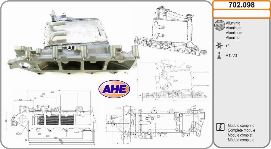 AHE 702.098 - Intercooler, charger car-mod.net