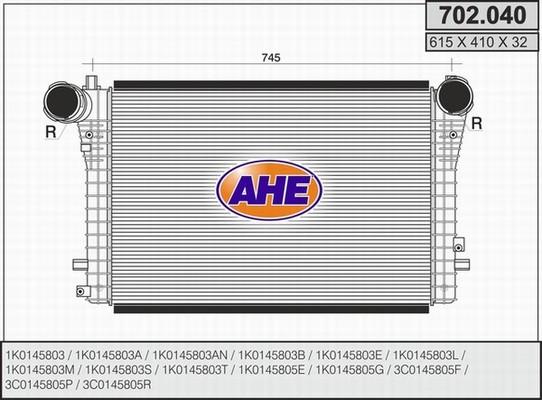 AHE 702.040 - Intercooler, charger car-mod.net