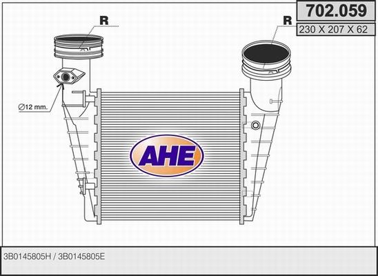 AHE 702.059 - Intercooler, charger car-mod.net
