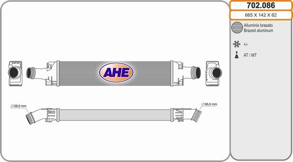 AHE 702.086 - Intercooler, charger car-mod.net