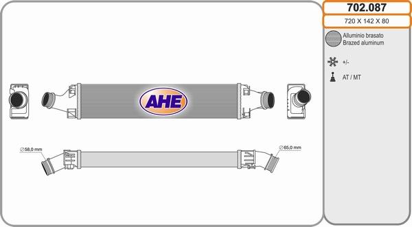 AHE 702.087 - Intercooler, charger car-mod.net