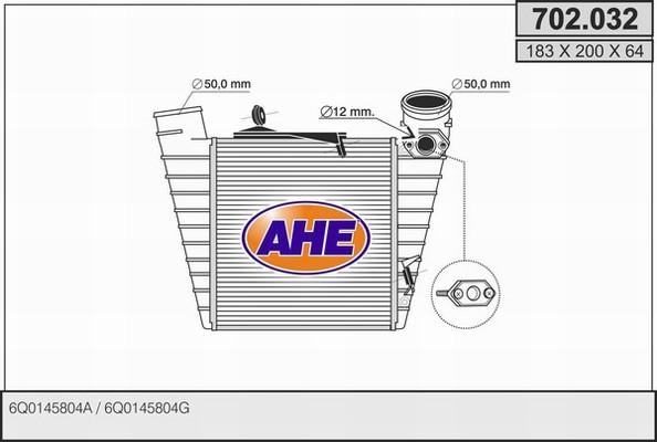 AHE 702.032 - Intercooler, charger car-mod.net