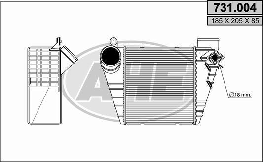 AHE 731.004 - Intercooler, charger car-mod.net
