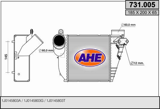 AHE 731.005 - Intercooler, charger car-mod.net