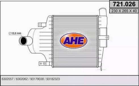 AHE 721.026 - Intercooler, charger car-mod.net