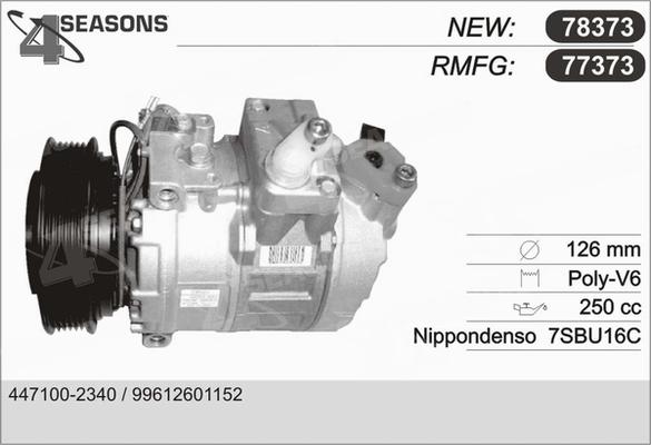 AHE 77373 - Compressor, air conditioning car-mod.net
