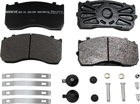 AIR FREN 21.29115 - Brake Pad Set, disc brake car-mod.net