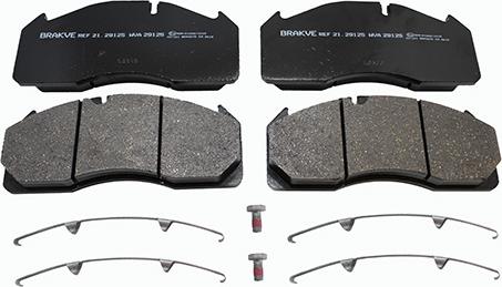 AIR FREN 21.29125 - Brake Pad Set, disc brake car-mod.net