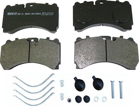 AIR FREN 21.29244 - Brake Pad Set, disc brake car-mod.net