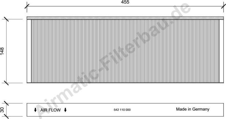 Airmatic IF1542B - Filter, interior air car-mod.net