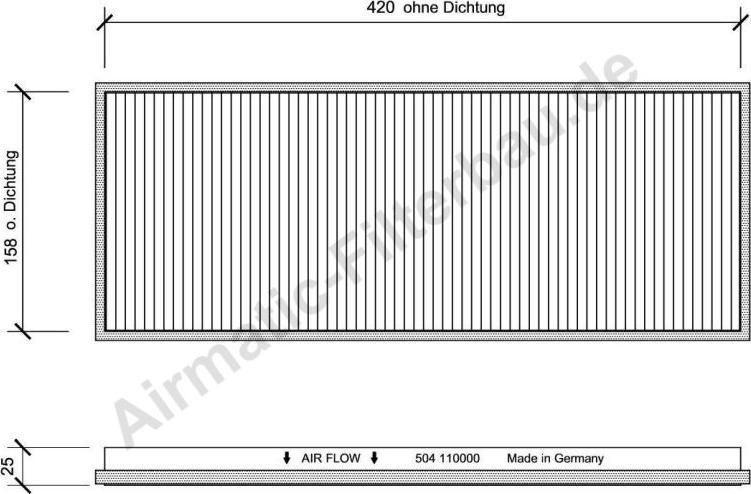 Airmatic IF0504 - Filter, interior air car-mod.net
