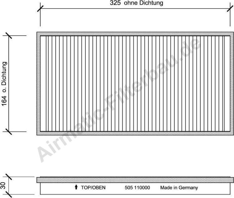 Airmatic IF0505 - Filter, interior air car-mod.net