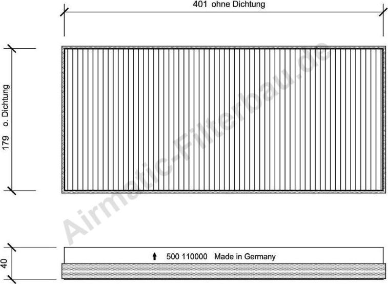 Airmatic IF0500 - Filter, interior air car-mod.net