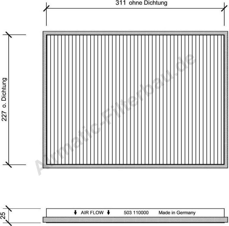 Airmatic IF0503 - Filter, interior air car-mod.net
