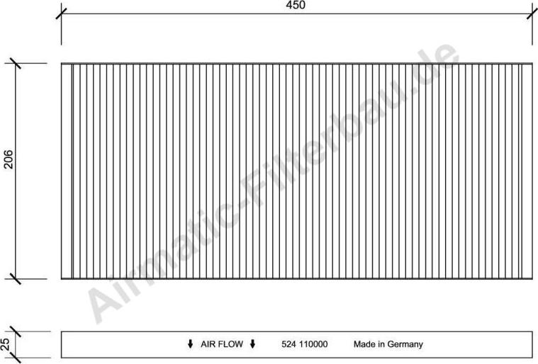 Airmatic IF0524 - Filter, interior air car-mod.net