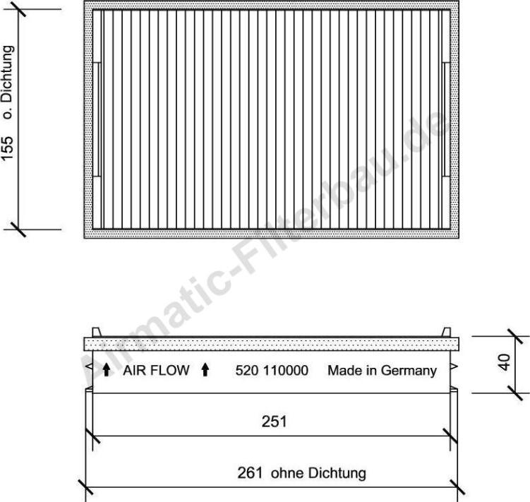 Airmatic IF0520 - Filter, interior air car-mod.net
